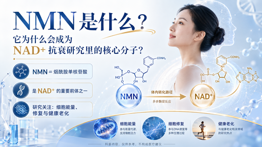 NMN是什么？它为什么会成为NAD+抗衰研究里的核心分子？